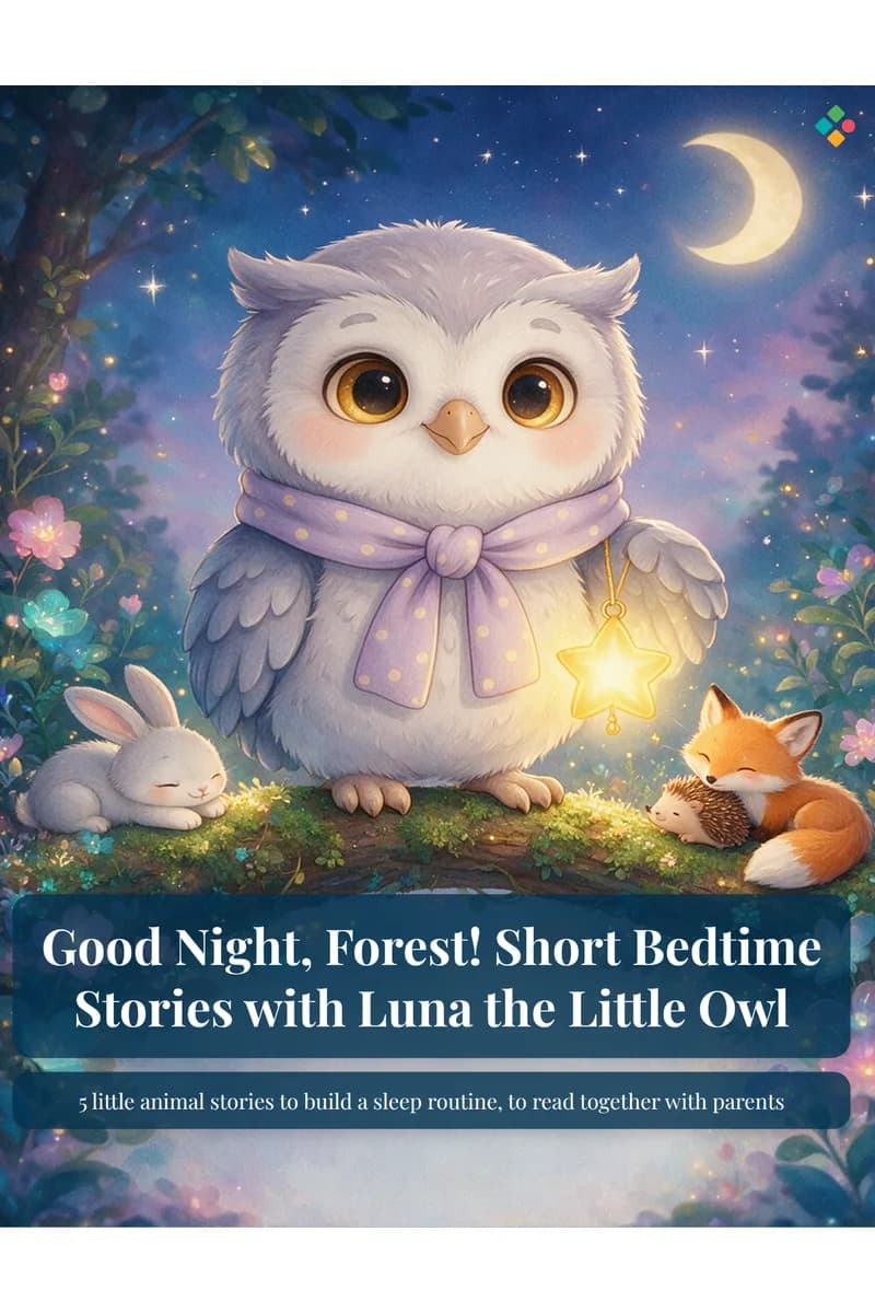 Cover of Goodnight, Forest! Short Bedtime Stories with Luna the Little Owl